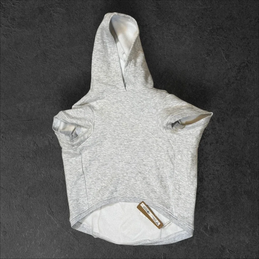 SKIMS Cotton Fleece Pet Hoodie Light‎ Heather Grey Size 2X TB ACC 5 110